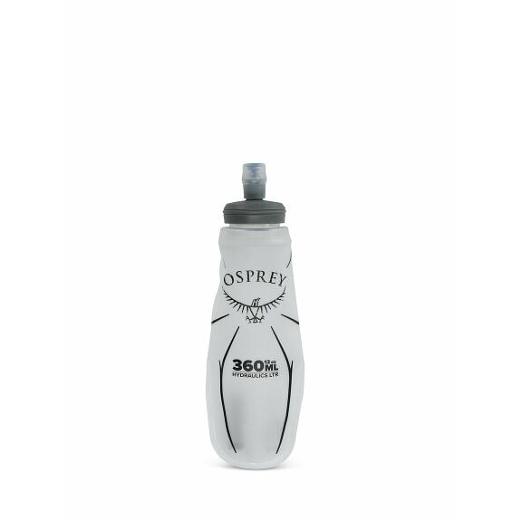side view of the Hydraulics® 360ml Soft Flask in color white