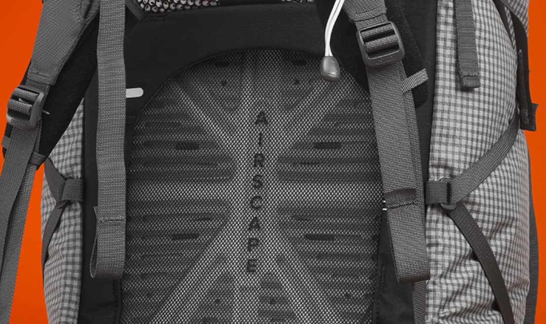 Ventilerad ryggpanel från Osprey AirScape.