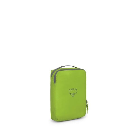 side view of the Ultralight Packing Cube Medium in color limongreen