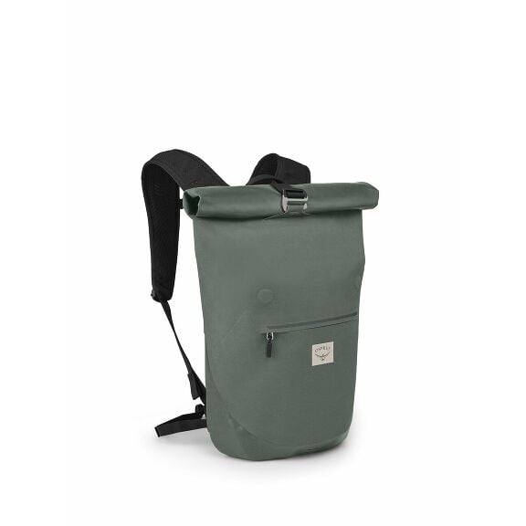side view of the Osprey Arcane™ Roll Top Waterproof 25 in color pineleafgreen