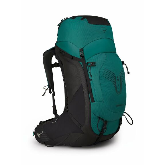 side view of the Women's Osprey UNLTD™ AirScape® 68 in color hostasgreen