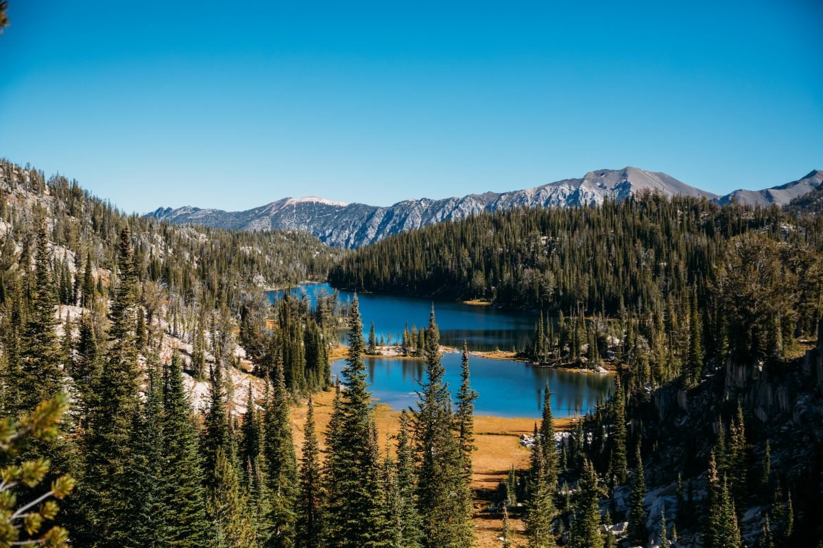 Mirror lake from a distance