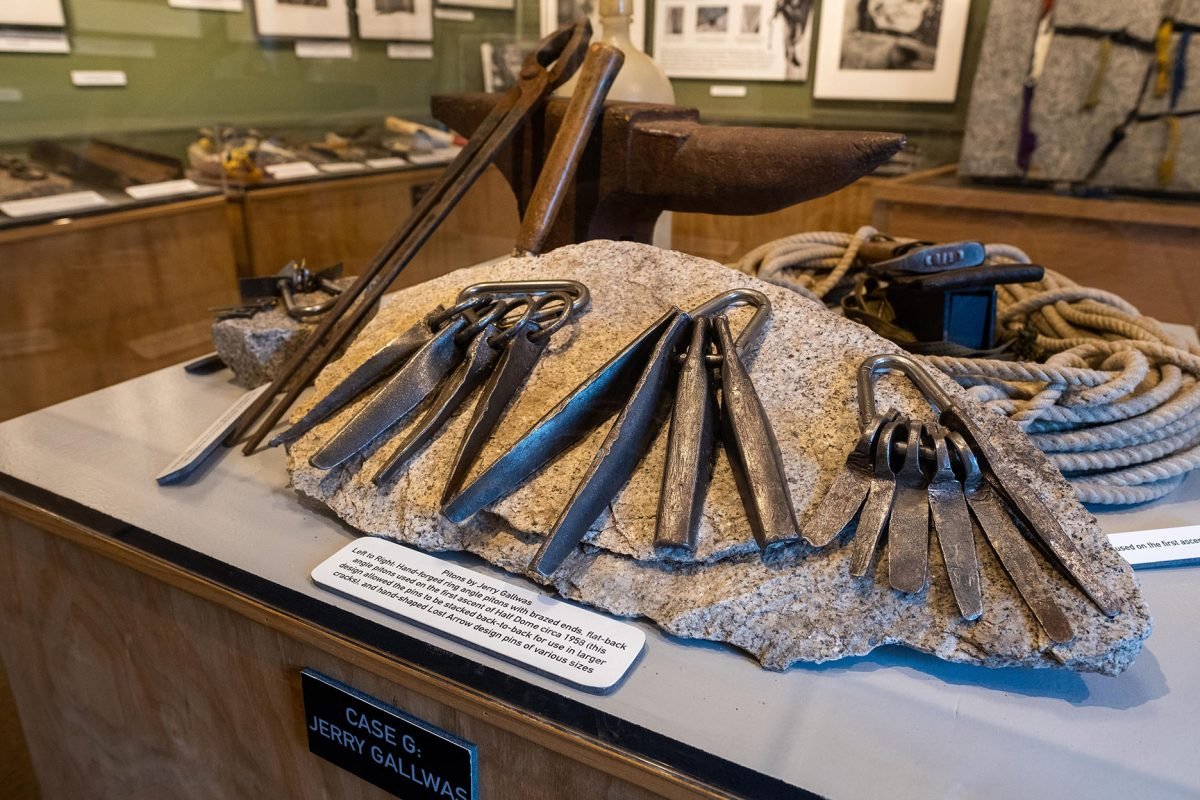 A close-up of artifacts displayed inside the YCA museum