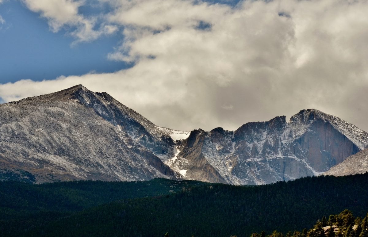 A sweeping view of Mt. Meeker