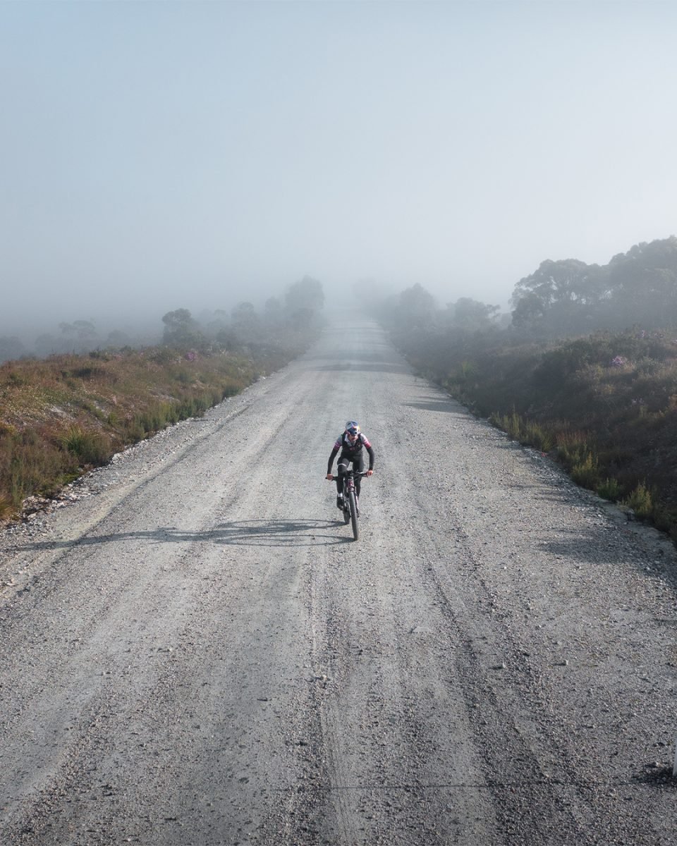 Payson on his ride Crossing Tasmania