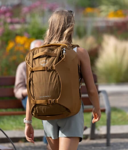 Sojourn padded travel bags with compression